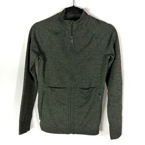 FIGS Salta Seamless Full Zip Jacket Green Athletic Women Size S